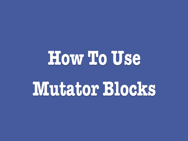 Example of using the mutator to extend a min block